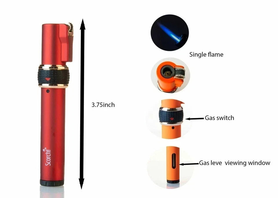Scorch Torch 61585 See-Through Flint Igniter Butane Lighter | Everyday Home Deal